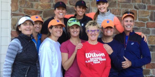 Evening group at indoor courts