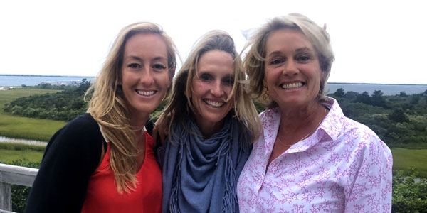 Coaching staff on court