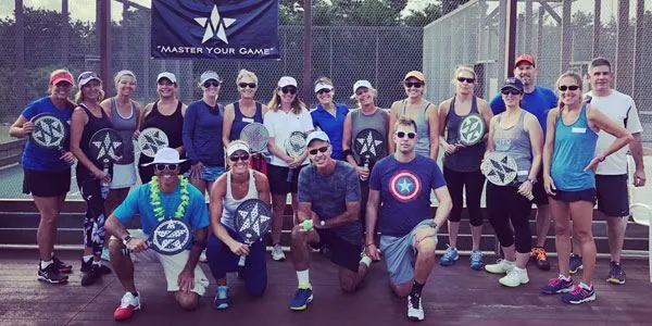 Post-camp drinks outdoors