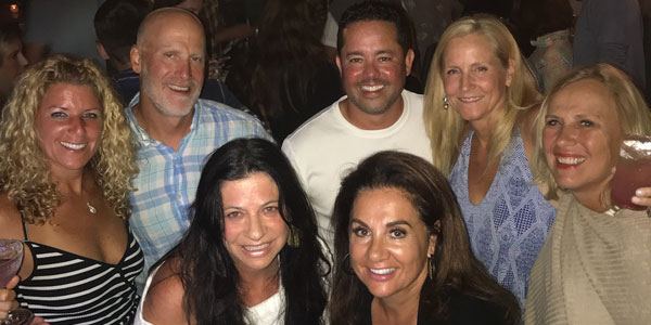 Coaches at sunset on Nantucket beach