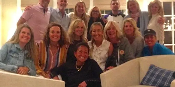 Group gathered for evening event