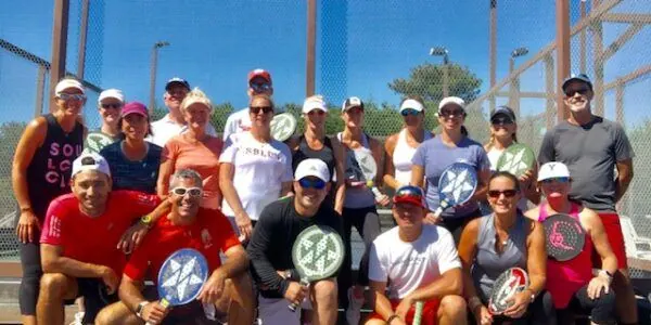 Session group with paddles raised