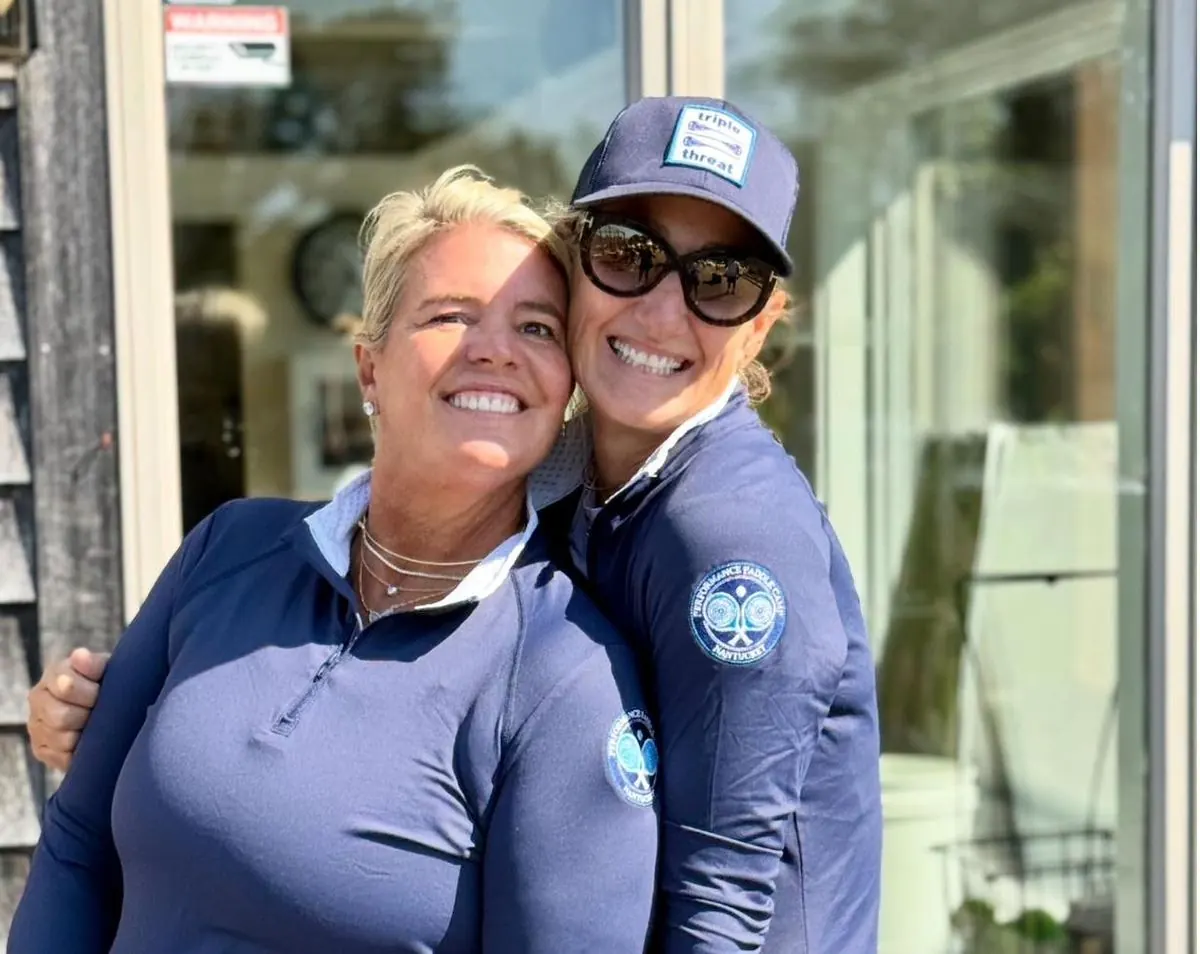 Scene from the platform tennis courts