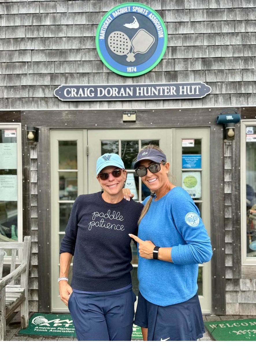 Selfie on the platform tennis courts
